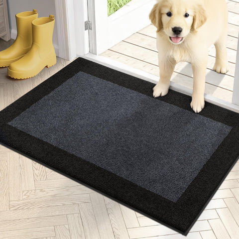 PURRUGS dirt-trapping door mat captures moisture at the doorway, keeping floors dry.