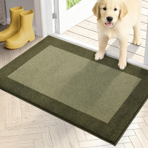 PURRUGS dirt-trapping door mat front view blocks mud from entering the home