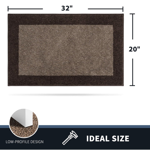 PURRUGS Dirt Trapping Door Mat texture close-up shows durable microfiber and rich color.