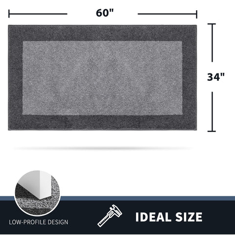 PURRUGS non-slip door mat with TPR backing prevents slips on slick floors