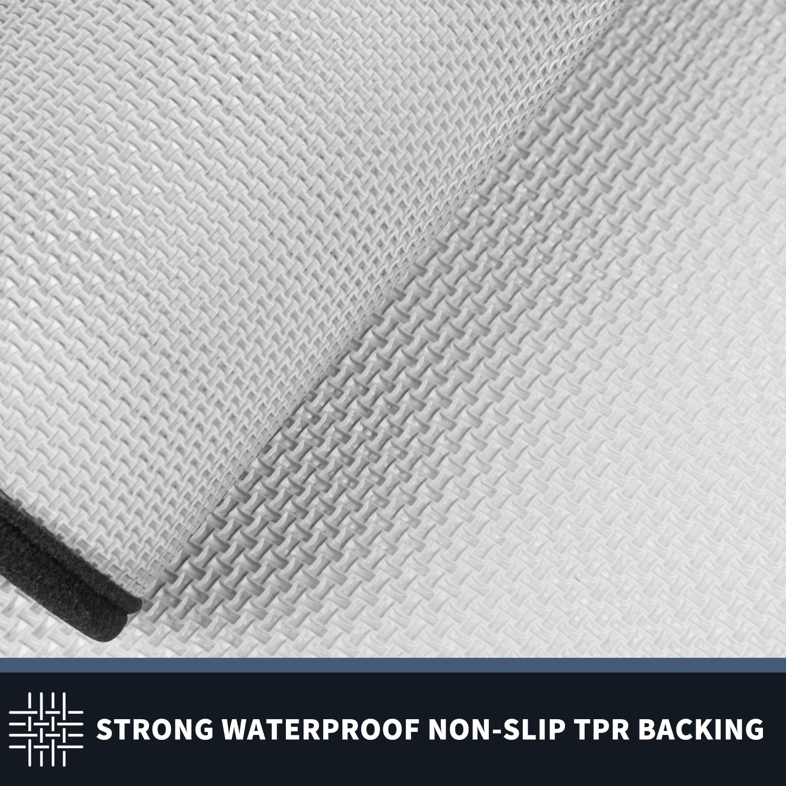 PURRUGS dirt-trapping mat guards entryways against rain, snow, and dirt.