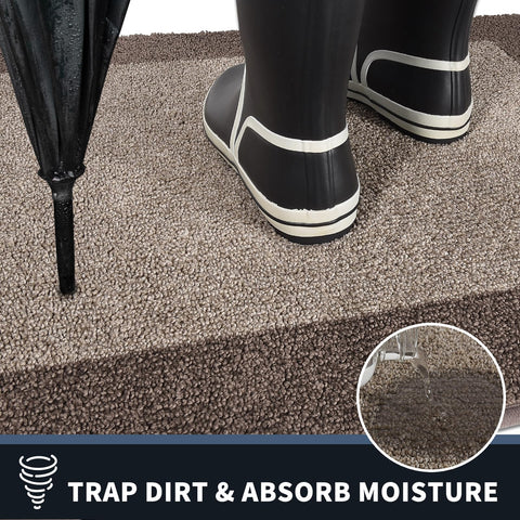PURRUGS washable door mat is easy to clean after weather