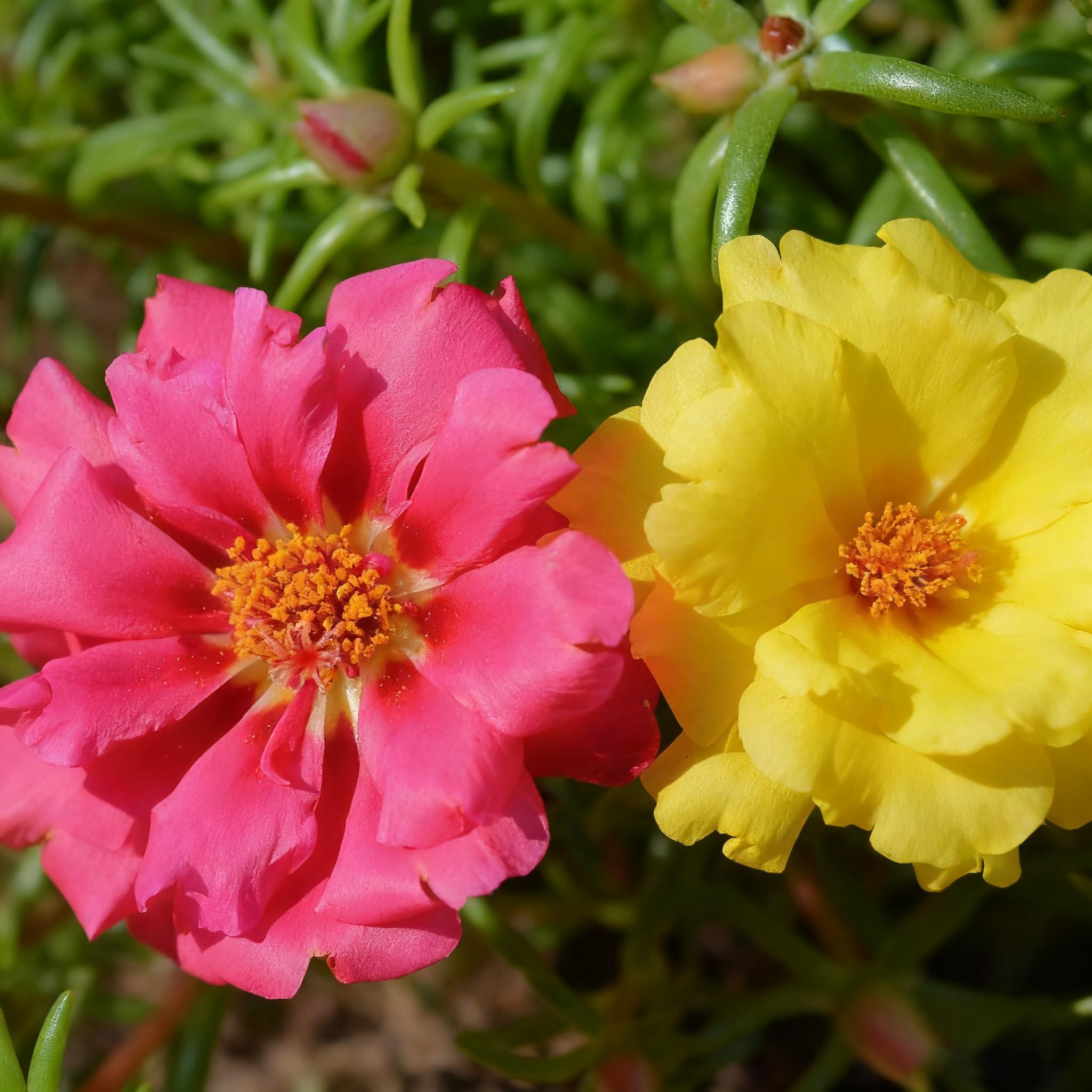 Purslane mixed-color seeds are drought-tolerant in hot climates.