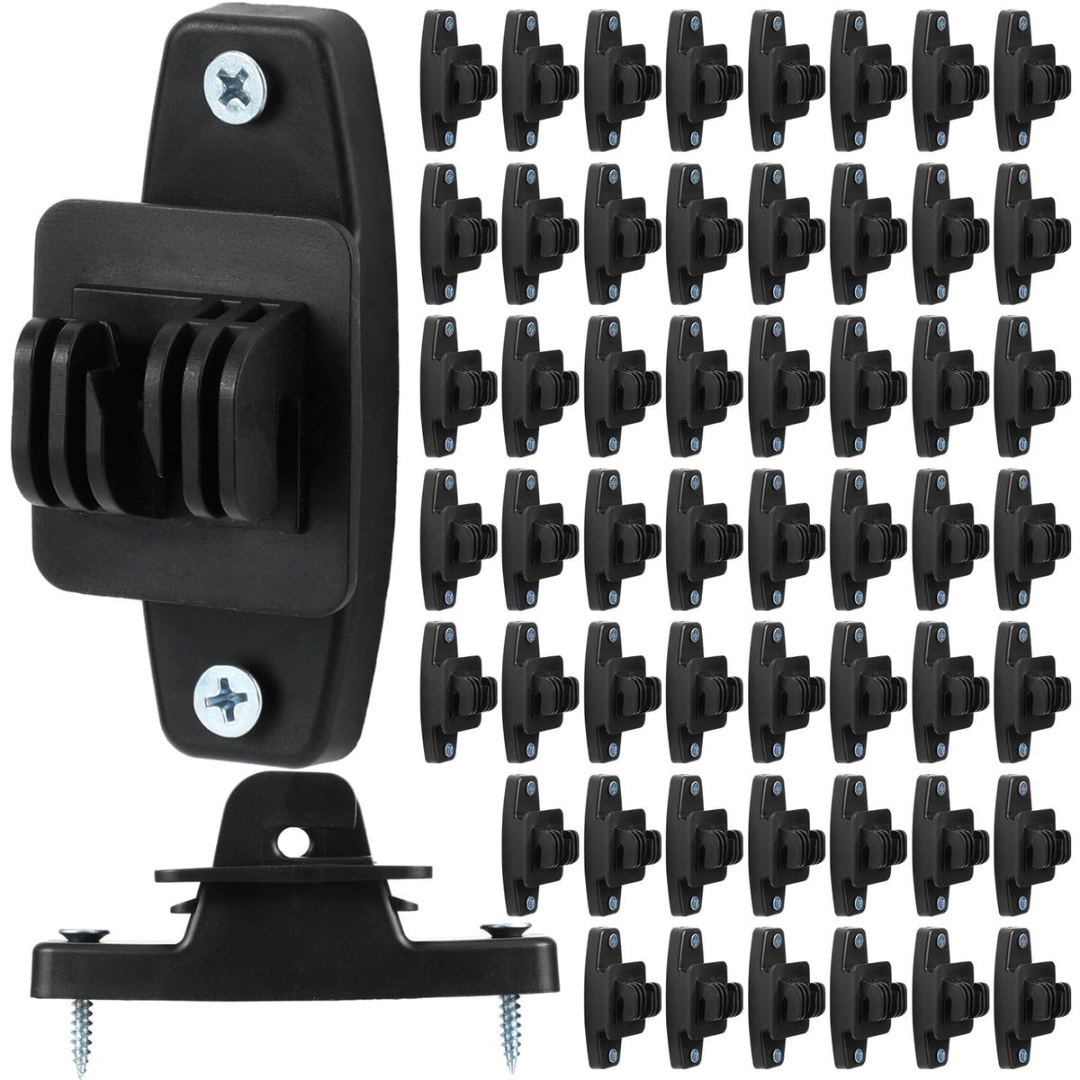 Pushglossy fence insulator pack on wood posts for hi-tensile wire