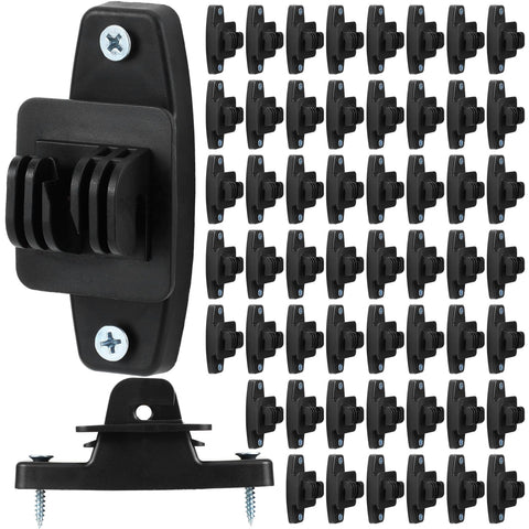 Pushglossy fence insulator pack on wood posts for hi-tensile wire