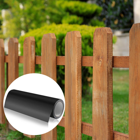 Pushglossy protection in action guarding against moisture on wood posts