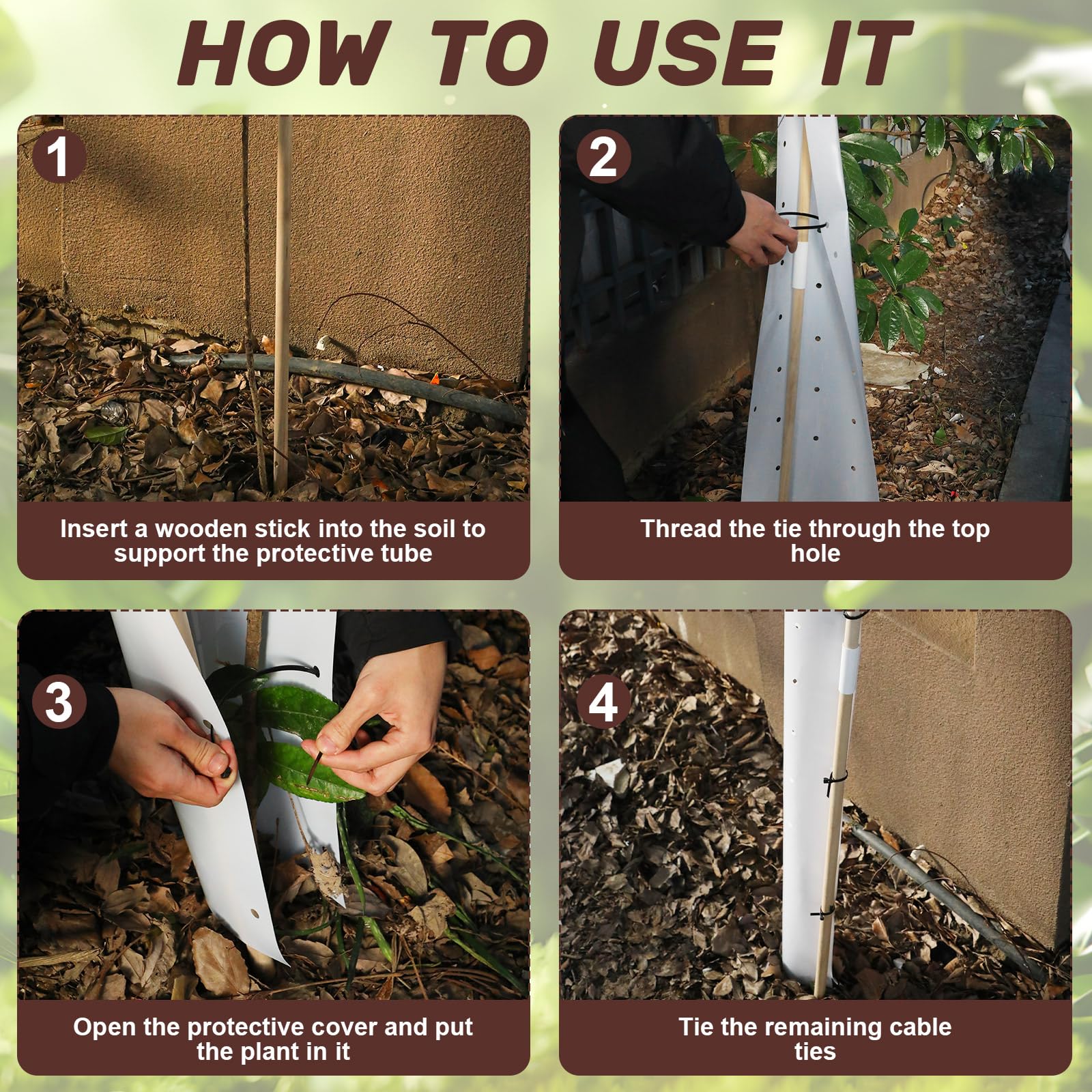 Pushglossy releasable zip ties setup simplifies securing tubes around cuttings