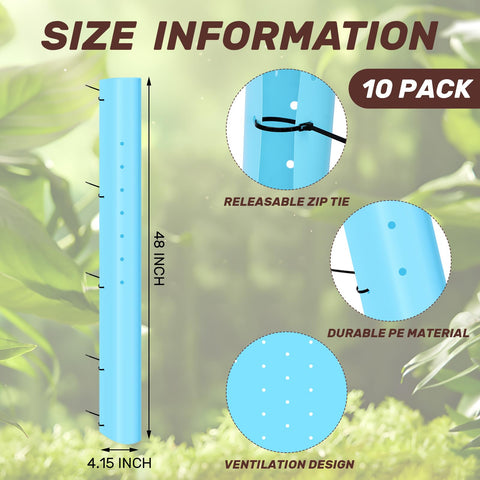 Pushglossy vented seedling protector enables proper airflow and cooling.