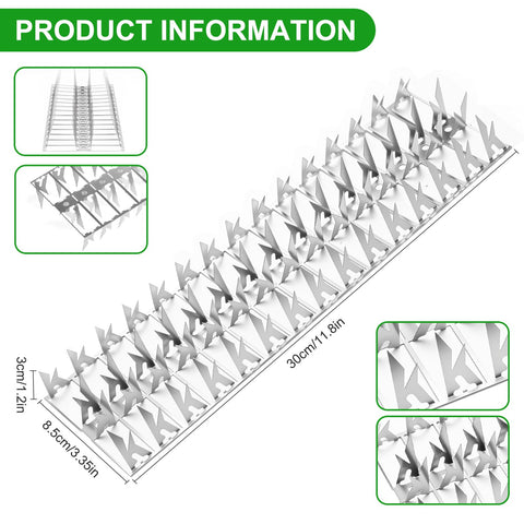Puthpy 5ft pack of stainless steel spikes for easy installation