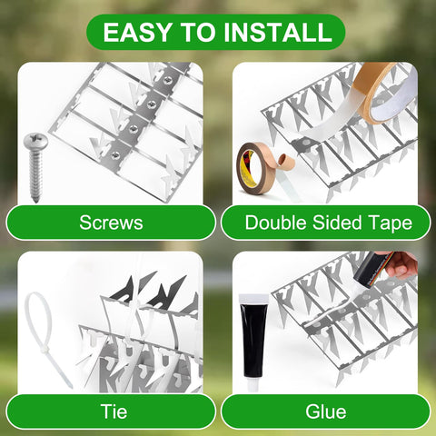 Puthpy weatherproof spikes withstand rain and sun without rust
