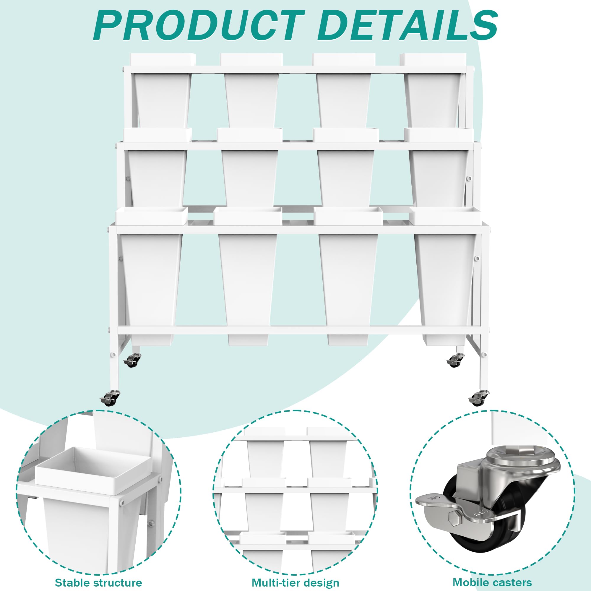 Putros easy-assembly stand simplifies setup for events and daily displays.
