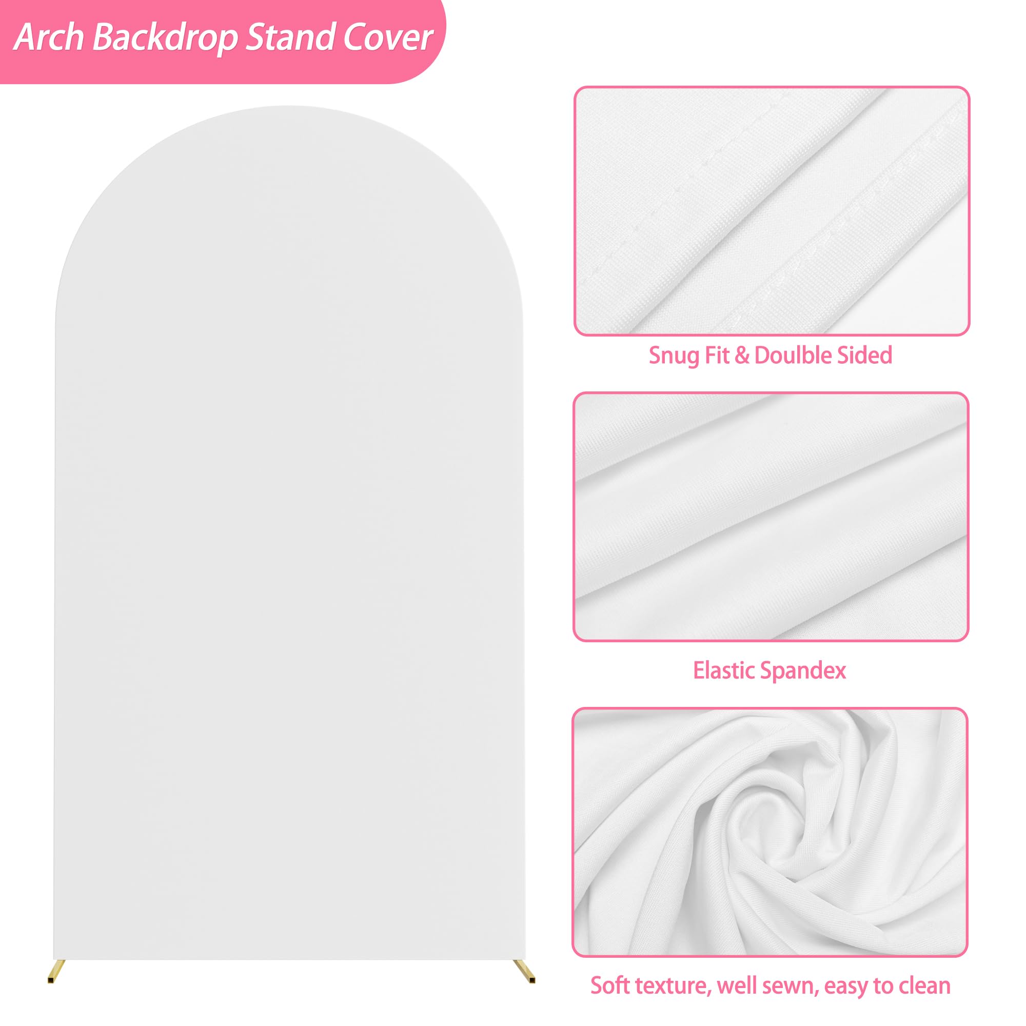 Putros spandex arch cover offers elasticity for snug fit and easy care