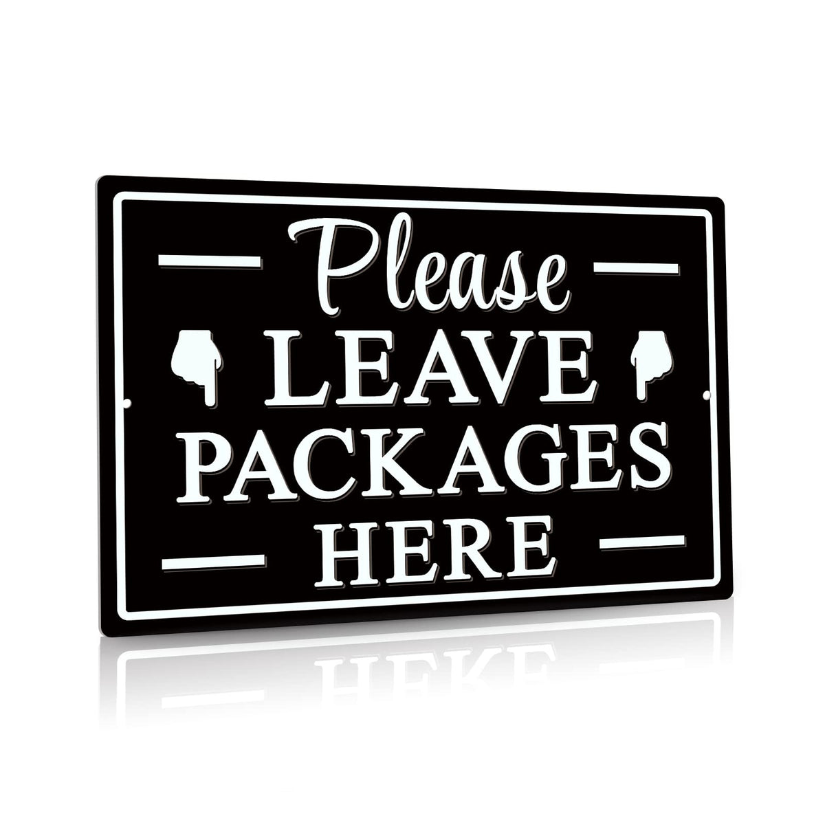 Putuo Decor please leave packages here sign on the front door with clear delivery instructions