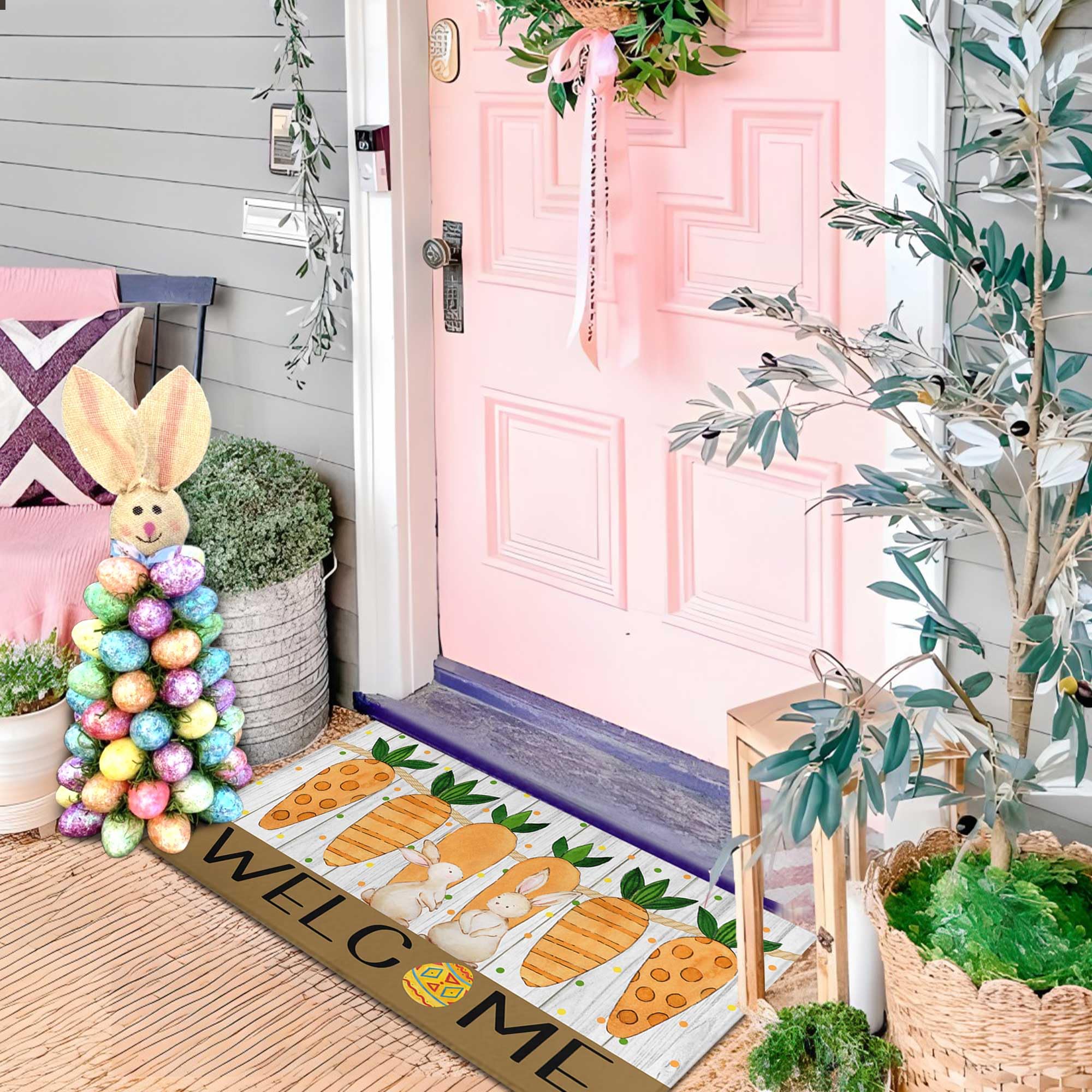 Putware Easter door mat versatile indoor outdoor use.