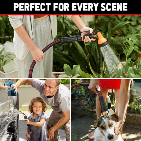 PUUKU all-weather hose stays flexible from -40°F to 140°F.