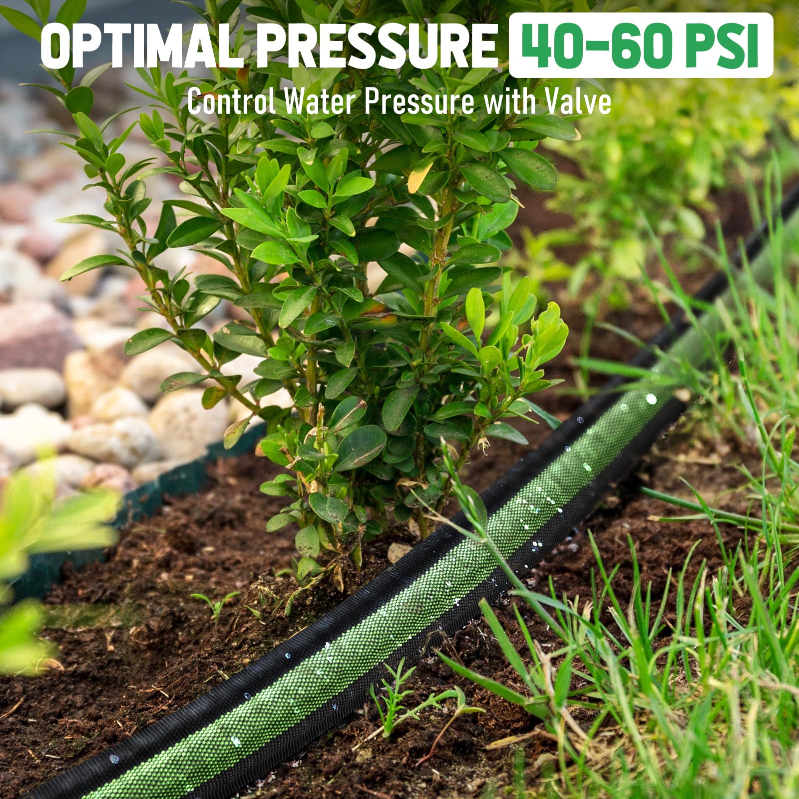 PUUKU bury under 3 inches mulch for hidden drip irrigation