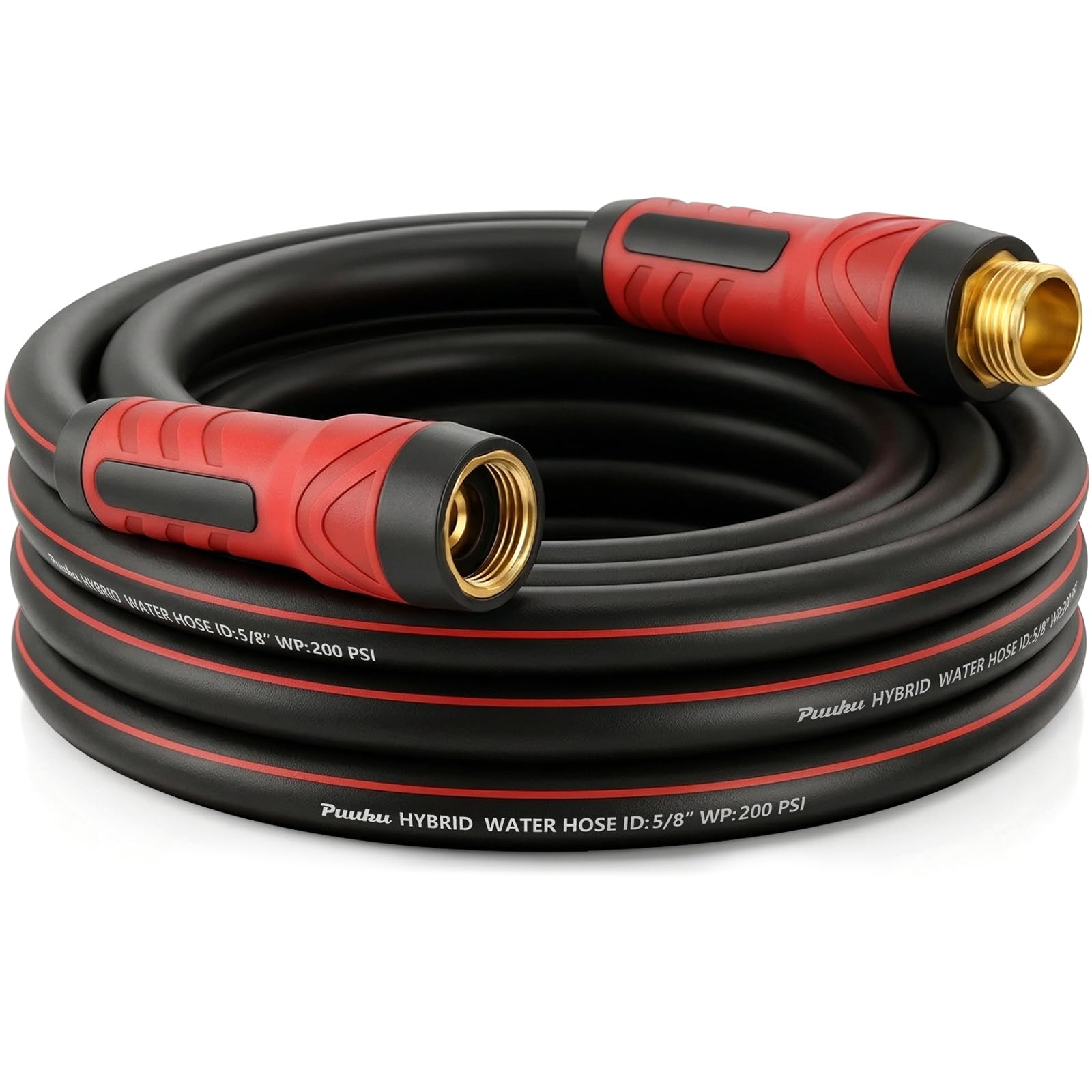 PUUKU Short Garden Hose with swivel handle for easy outdoor watering