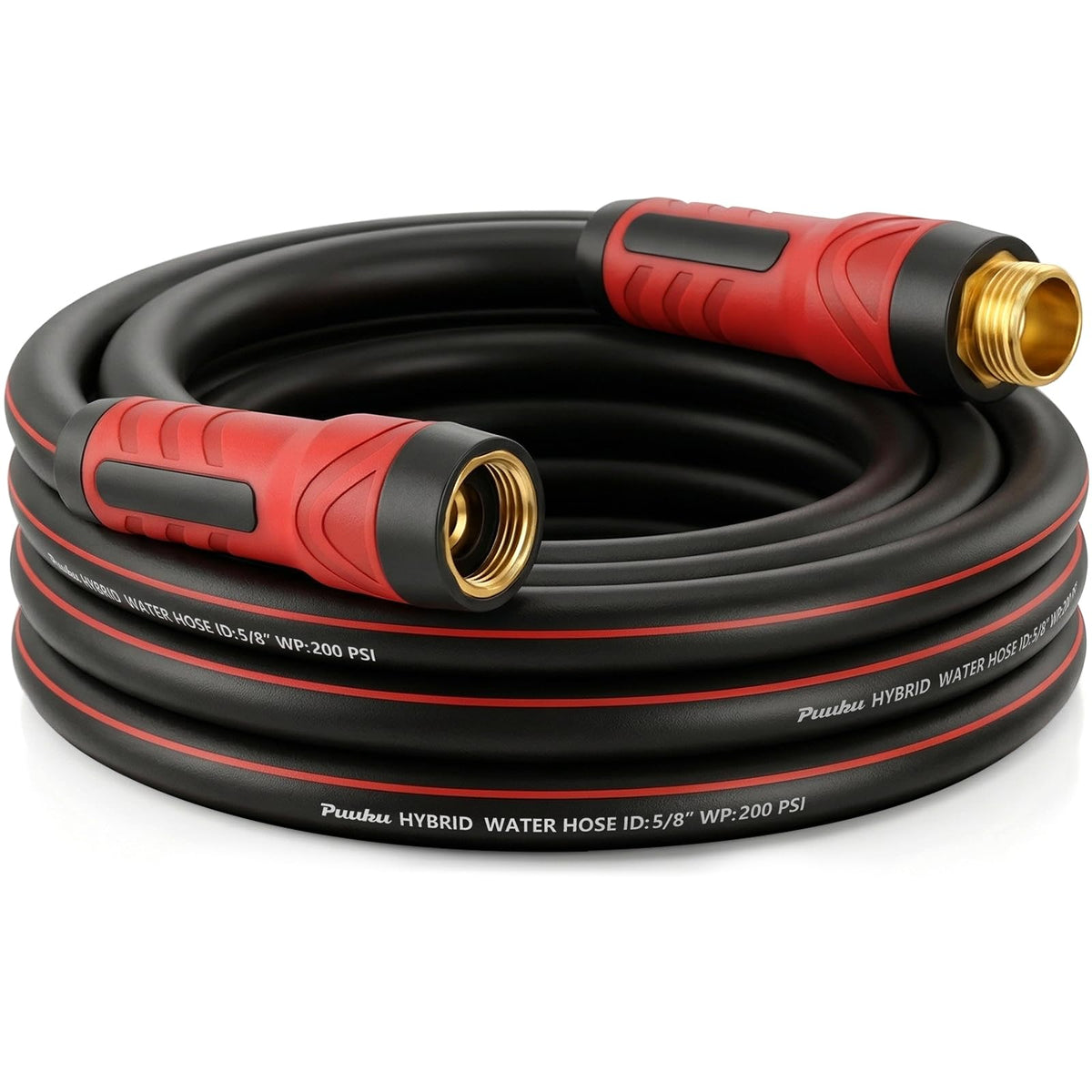 PUUKU Short Garden Hose with swivel handle for easy outdoor watering