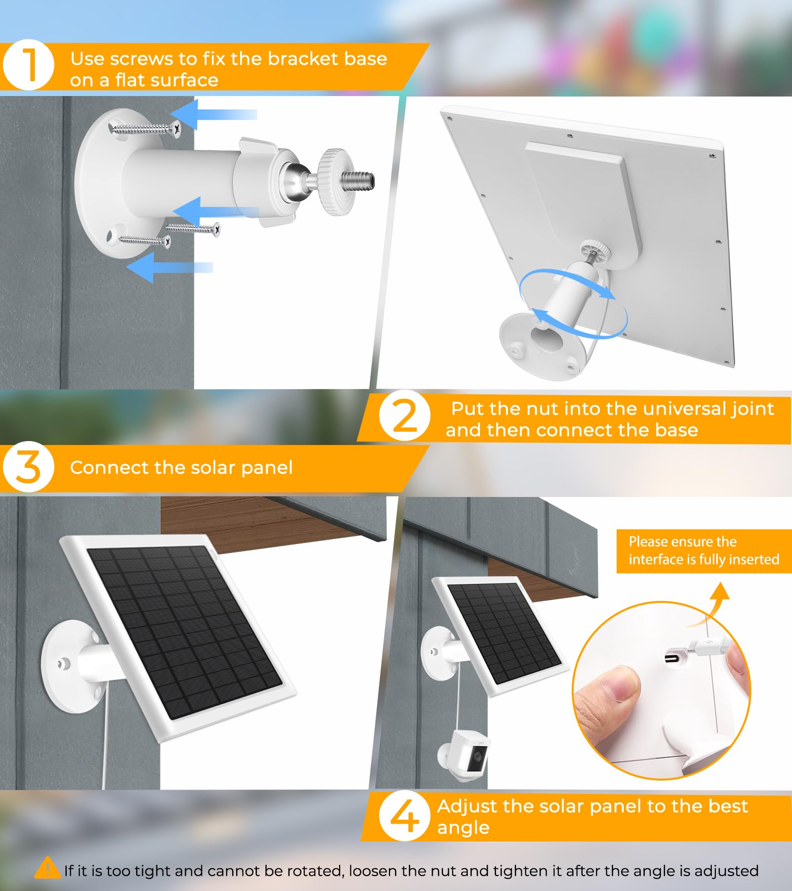 PUUQII IP65 waterproof solar panel guards against rain and dust.