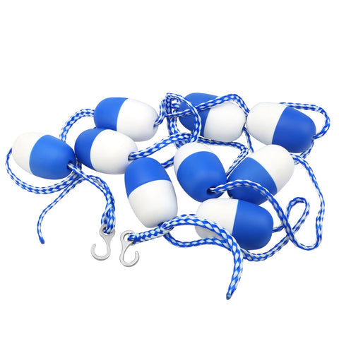 Puxyblue 20ft pool safety rope with floats marks safe swimming boundary.
