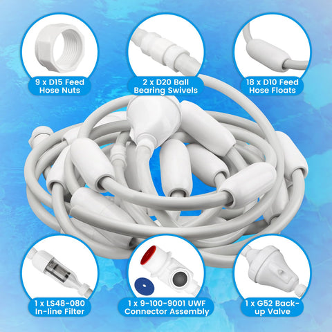 puxyblue complete kit includes backup valve and inline filter for quick replacements