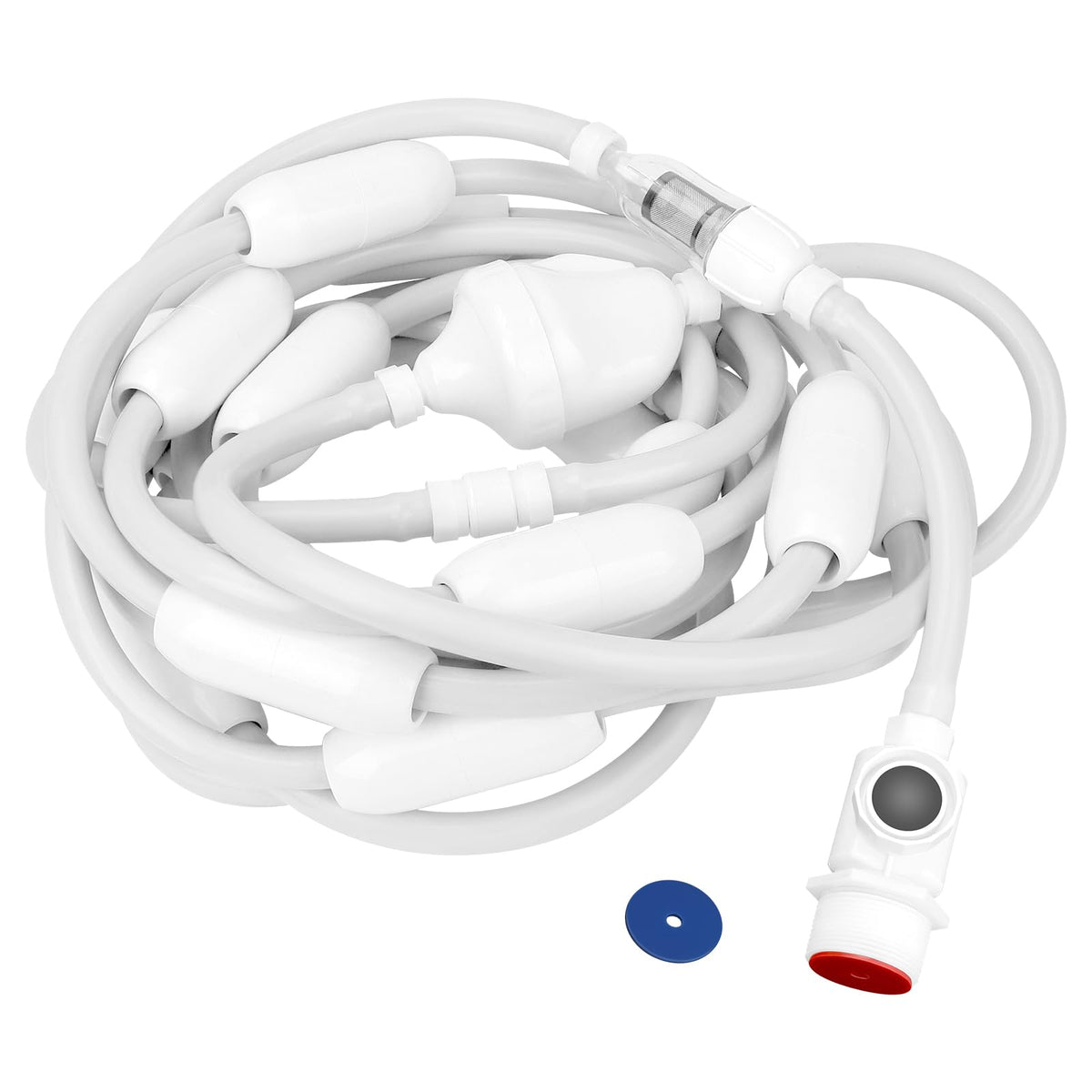 puxyblue feed hose with UWF and float supports steady water flow for Polaris cleaners