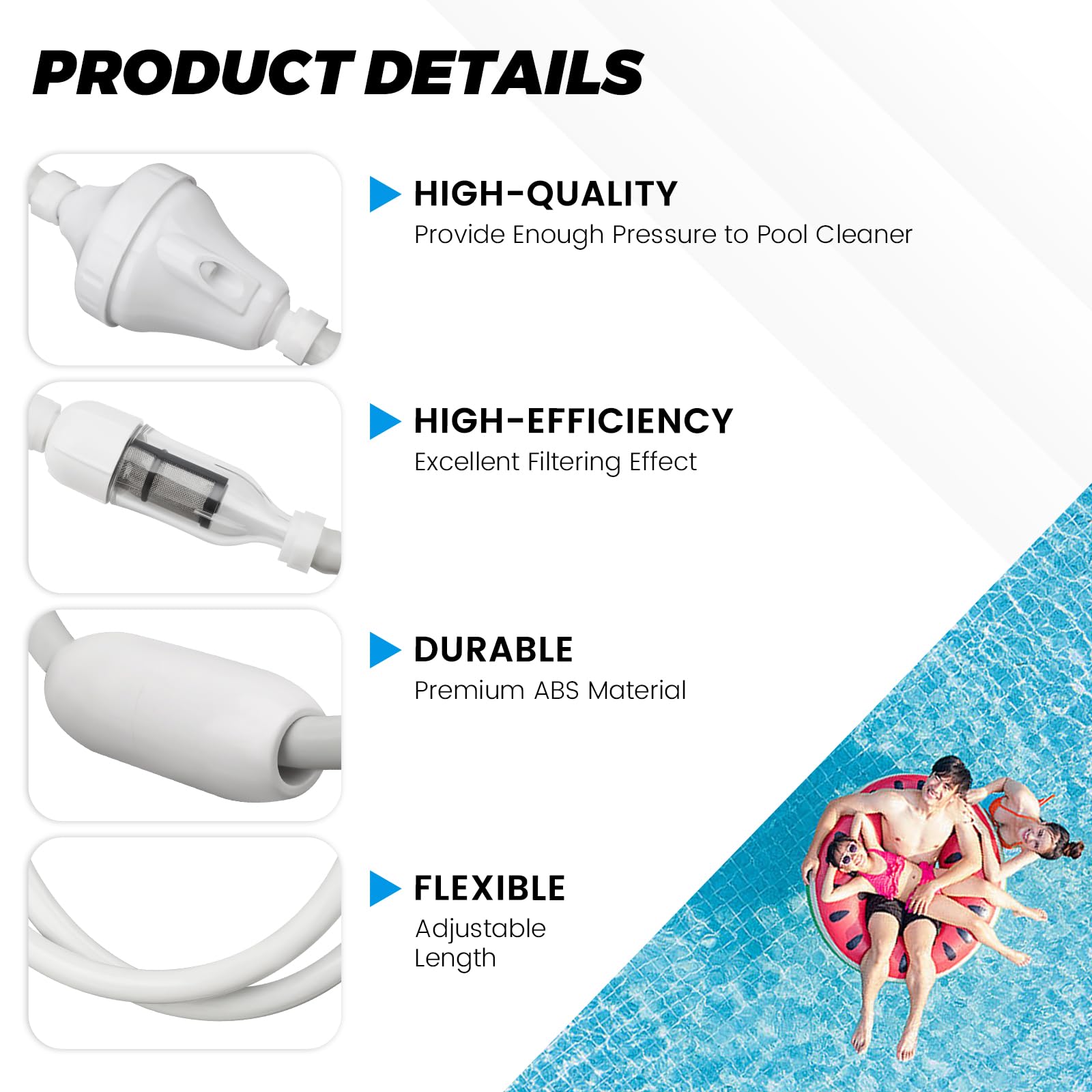 puxyblue compatibility with Polaris 280 380 180 3900 models improves cleaning reach