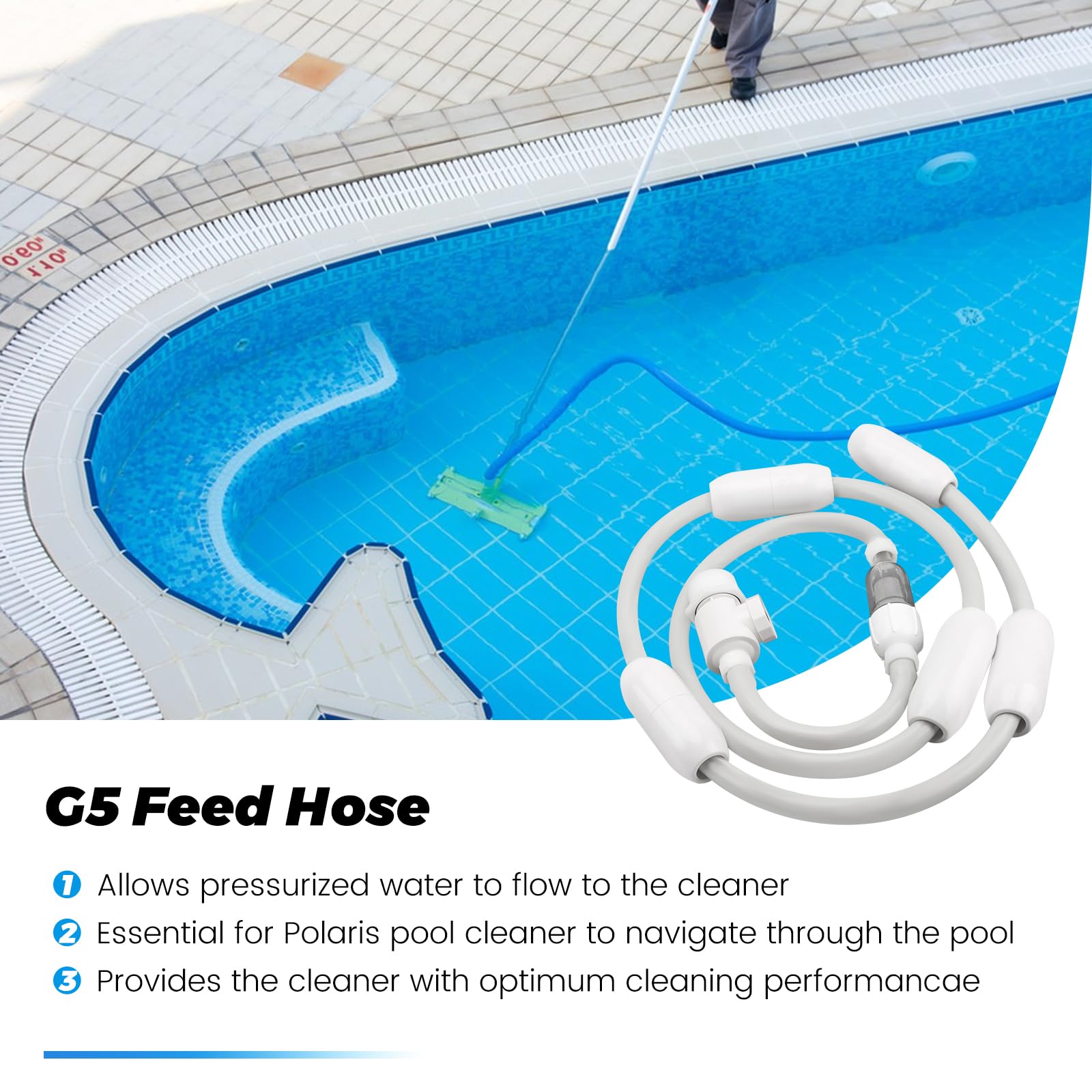 puxyblue premium PVC material resists corrosion for long lasting pool parts