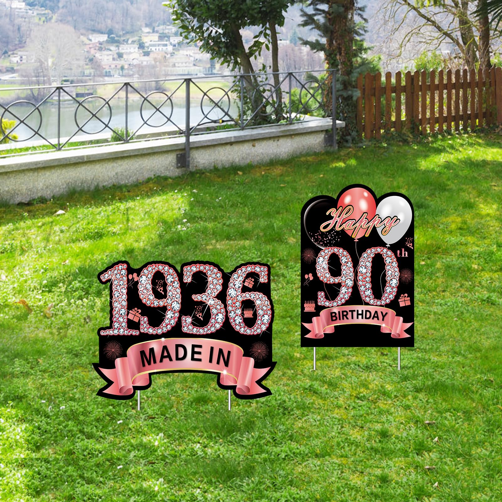 Puyruiv 15.74 x 11.8 inch yard sign stands out