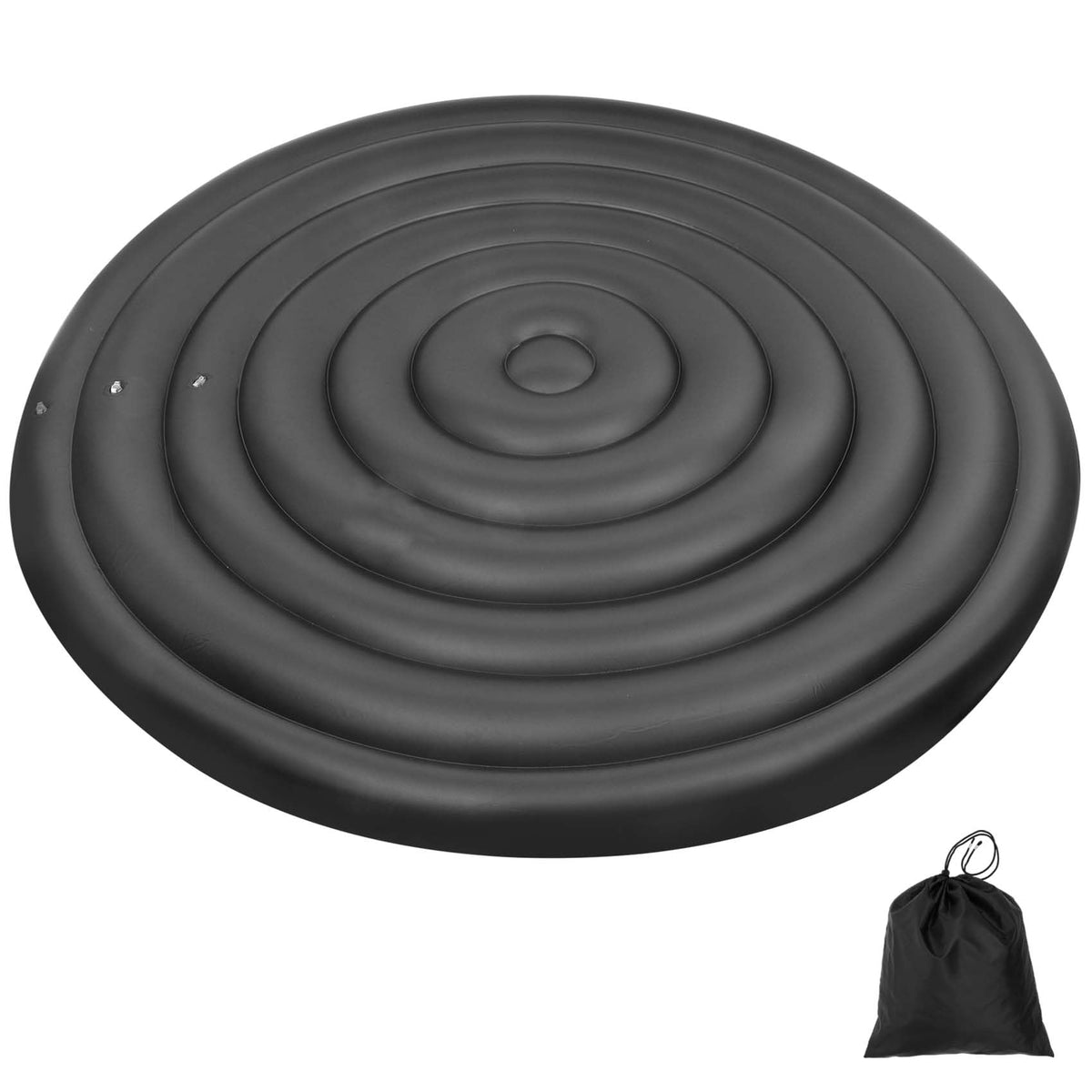 Puzau inflatable round hot tub cover fits Saluspa, reduces heat loss