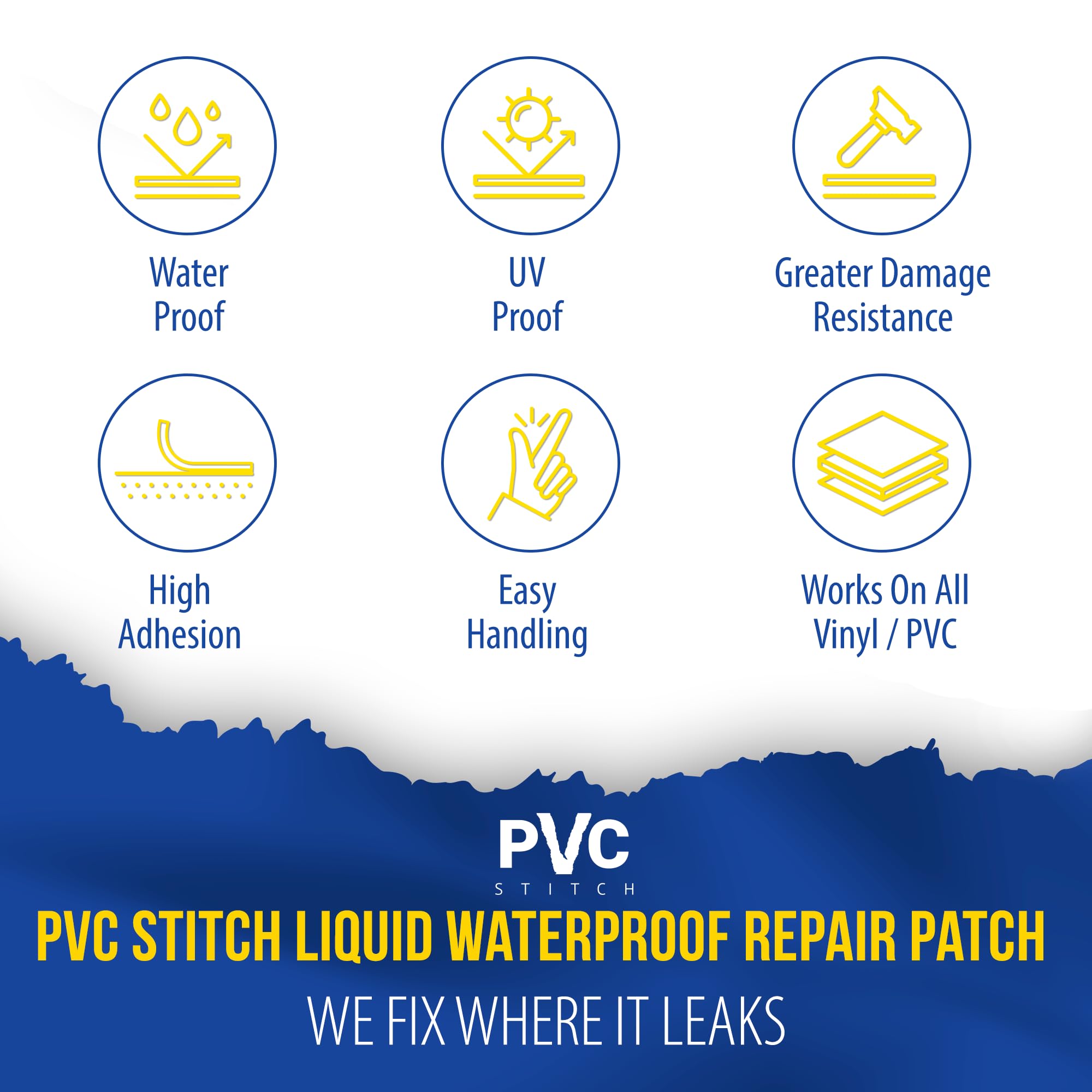 PVC Stitch enables field repairs on PVC and PU inflatables outdoors