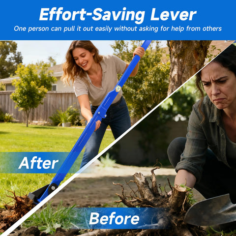 Pvirbravoo Sapling Puller Tool durable steel assembly withstands challenging landscaping tasks.