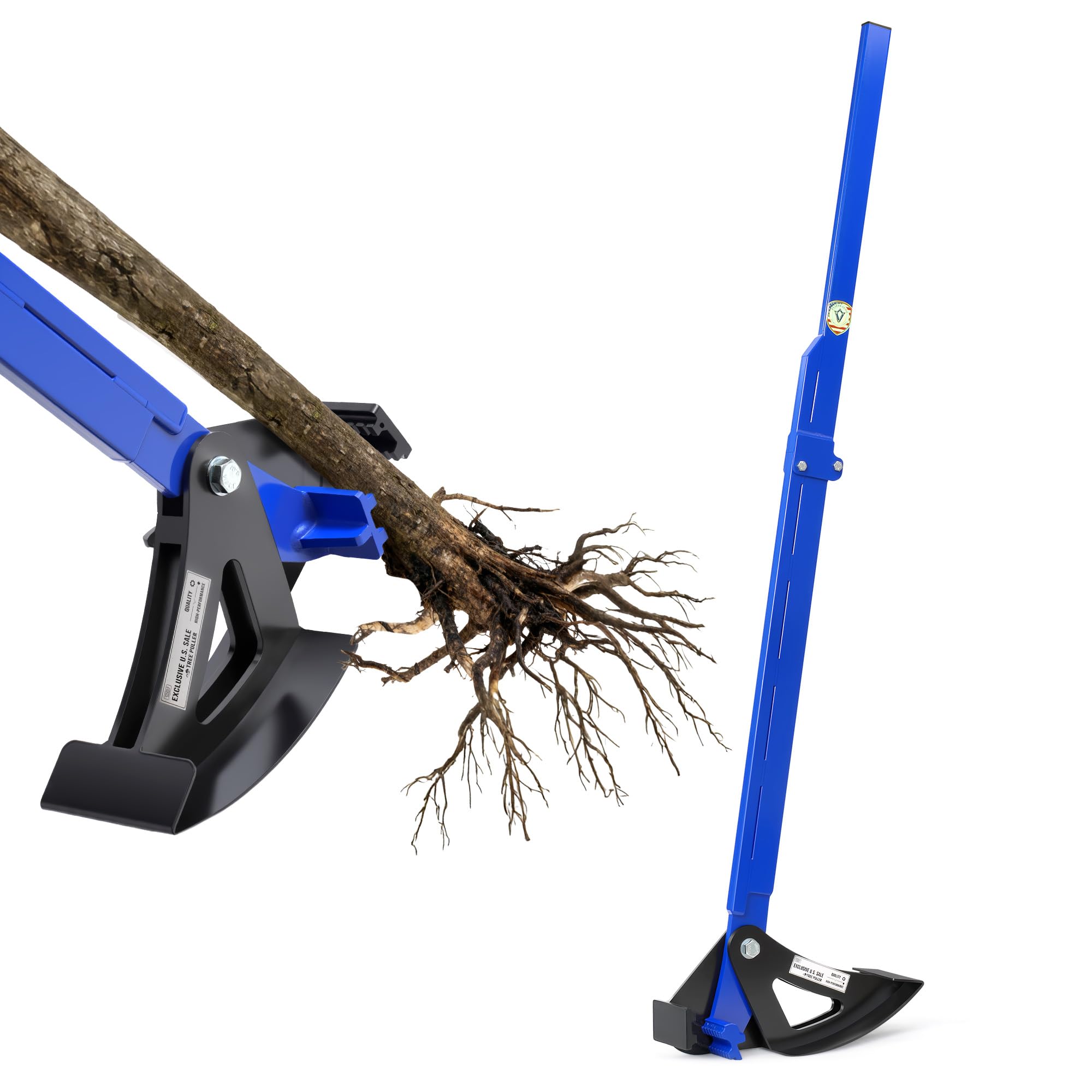 Pvirbravoo Sapling Puller Tool top view shows compact design for precise root removal.