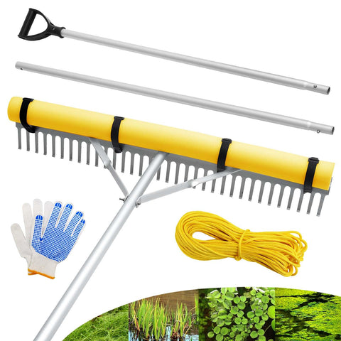 PVNIEFC Floating Lake Rake head with 36 inch wide reach for debris removal.