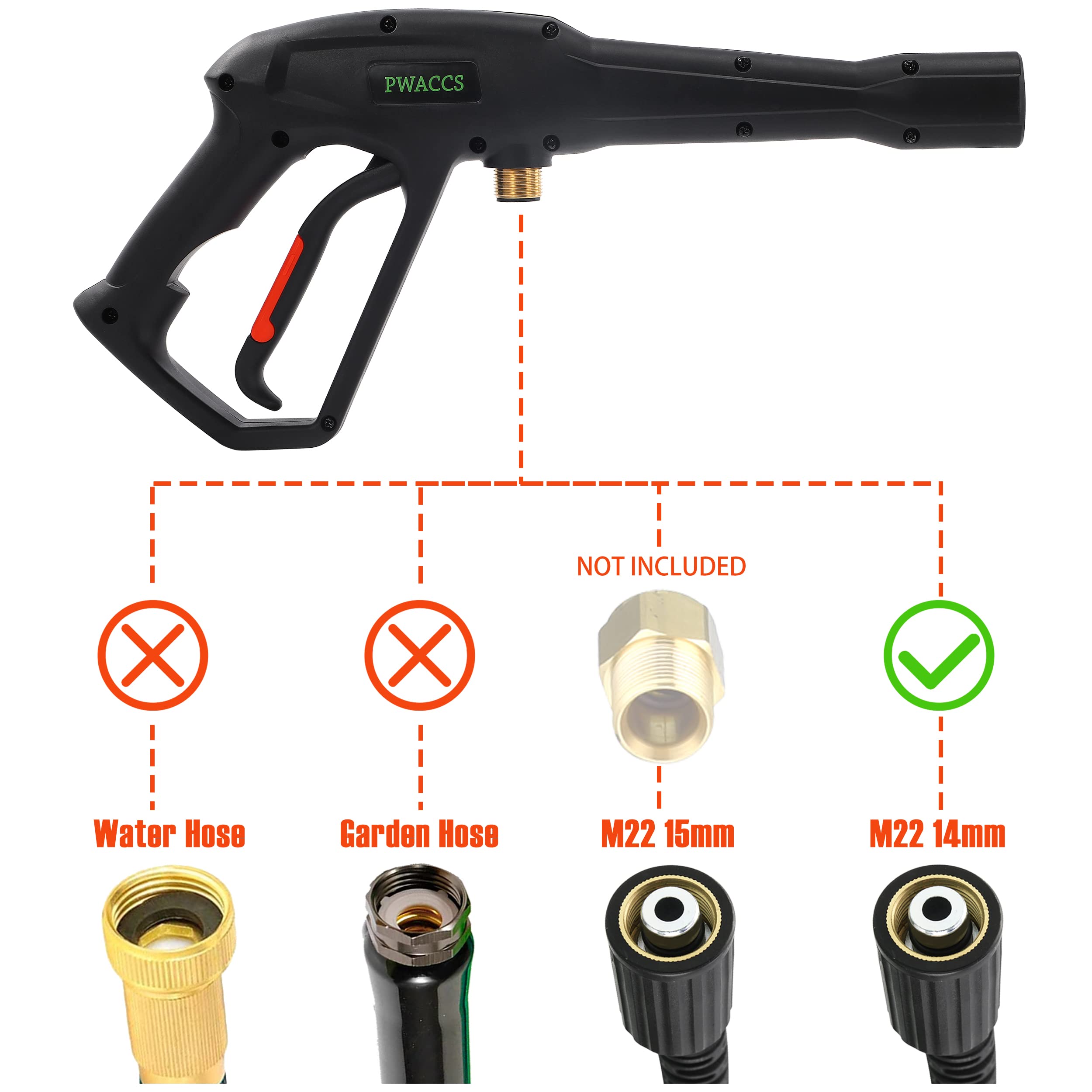 PWACCS 16-inch wand extends reach for tough-to-clean areas.