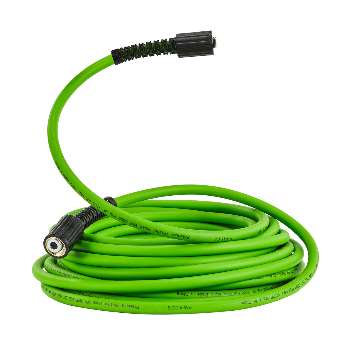 PWACCS 3600 PSI hose showing compact, portable design for easy outdoors cleaning