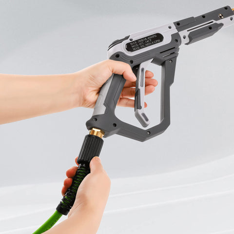 PWACCS apple-green hose for better visibility during cleaning.