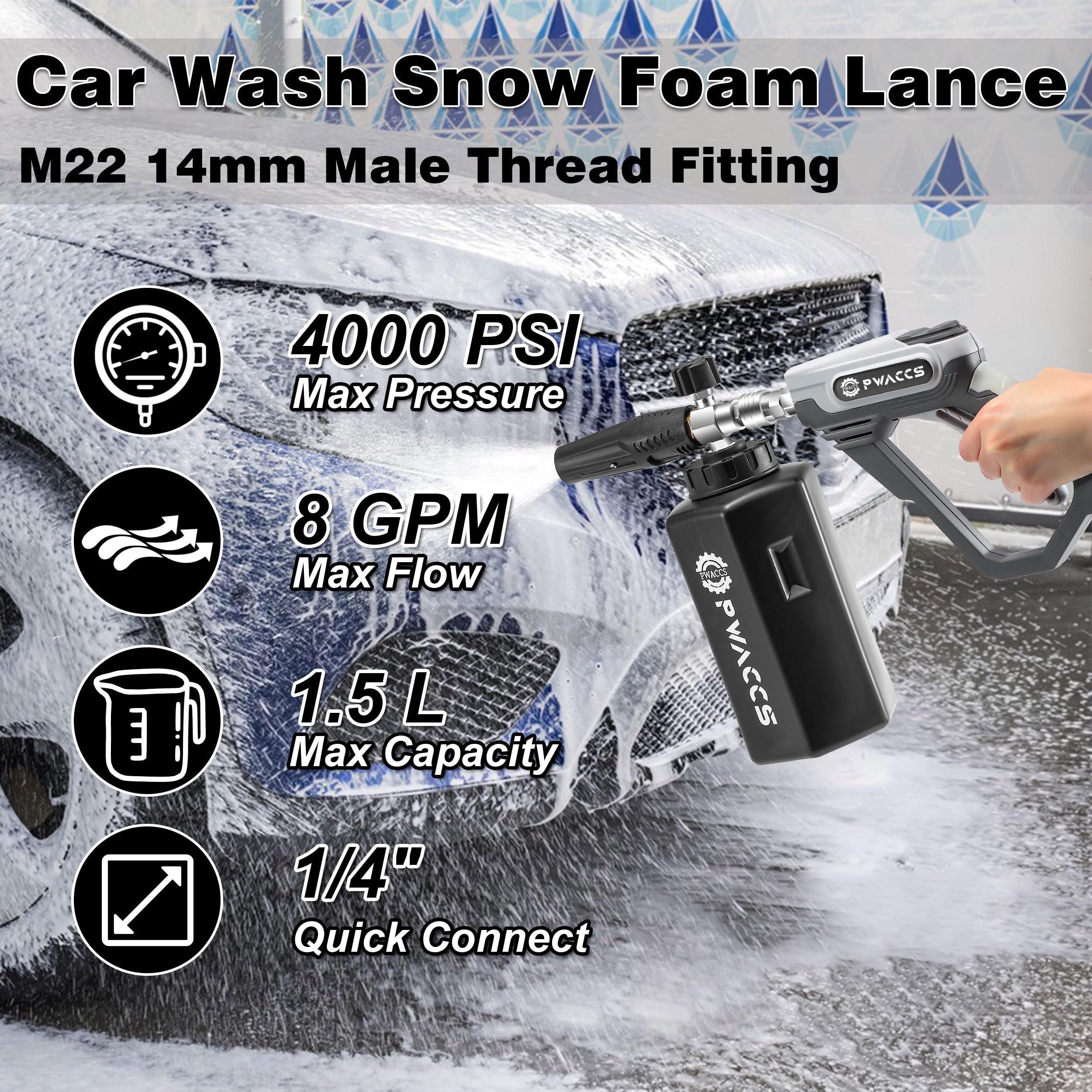 PWACCS 1.5L bottle enables extended washing sessions
