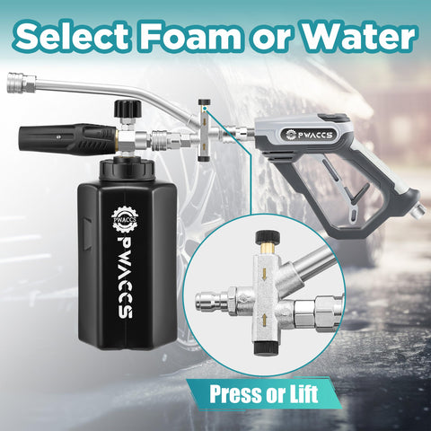 PWACCS cleaning kit includes foam cannon, short gun, and wand.