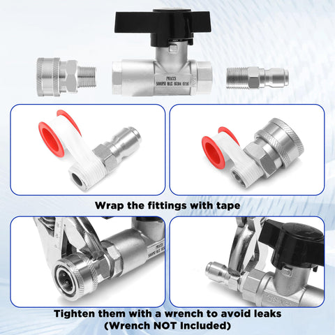 PWACCS 158°F rating stands up to warm water use in maintenance tasks.