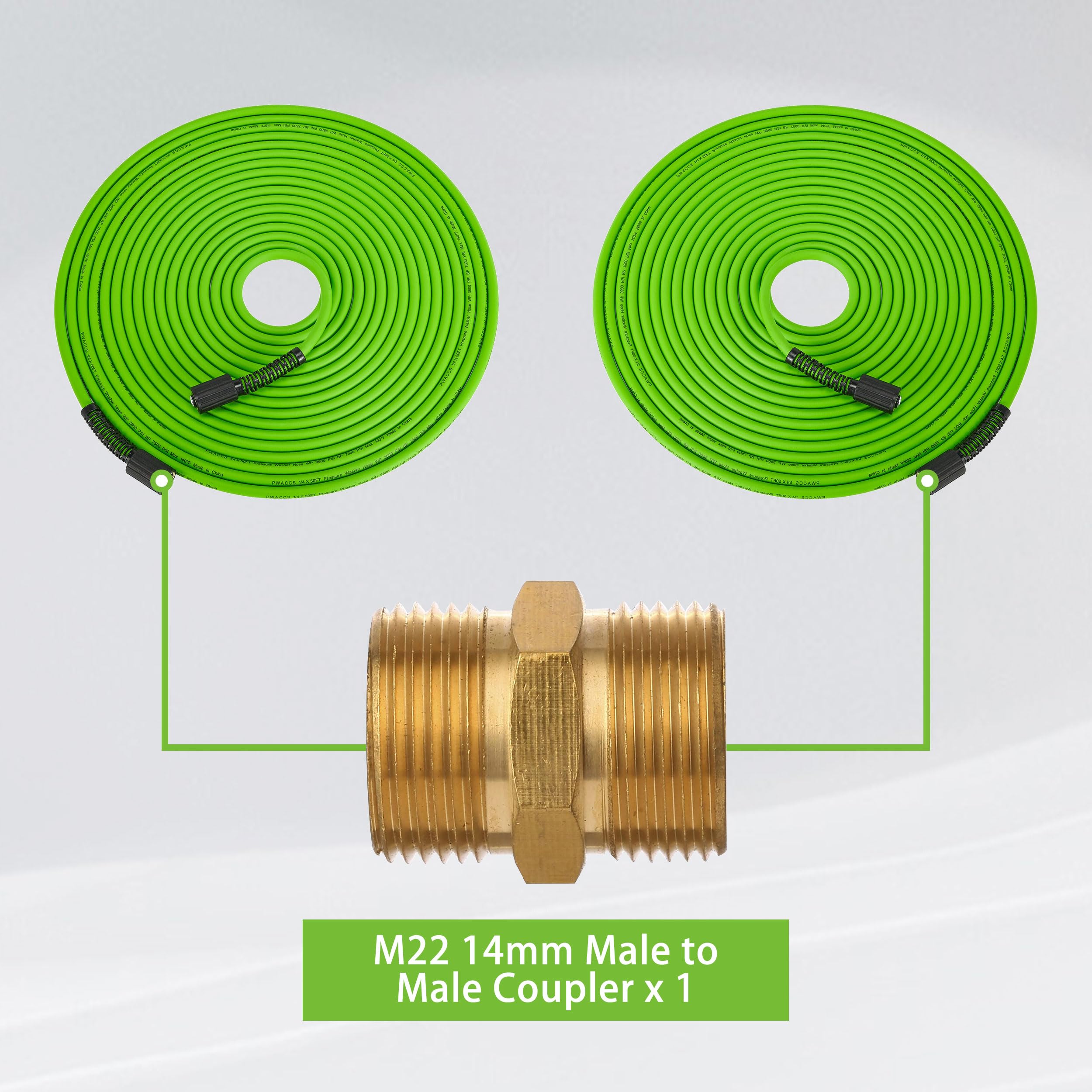 PWACCS end-protective casing reduces bending and prolongs hose life.