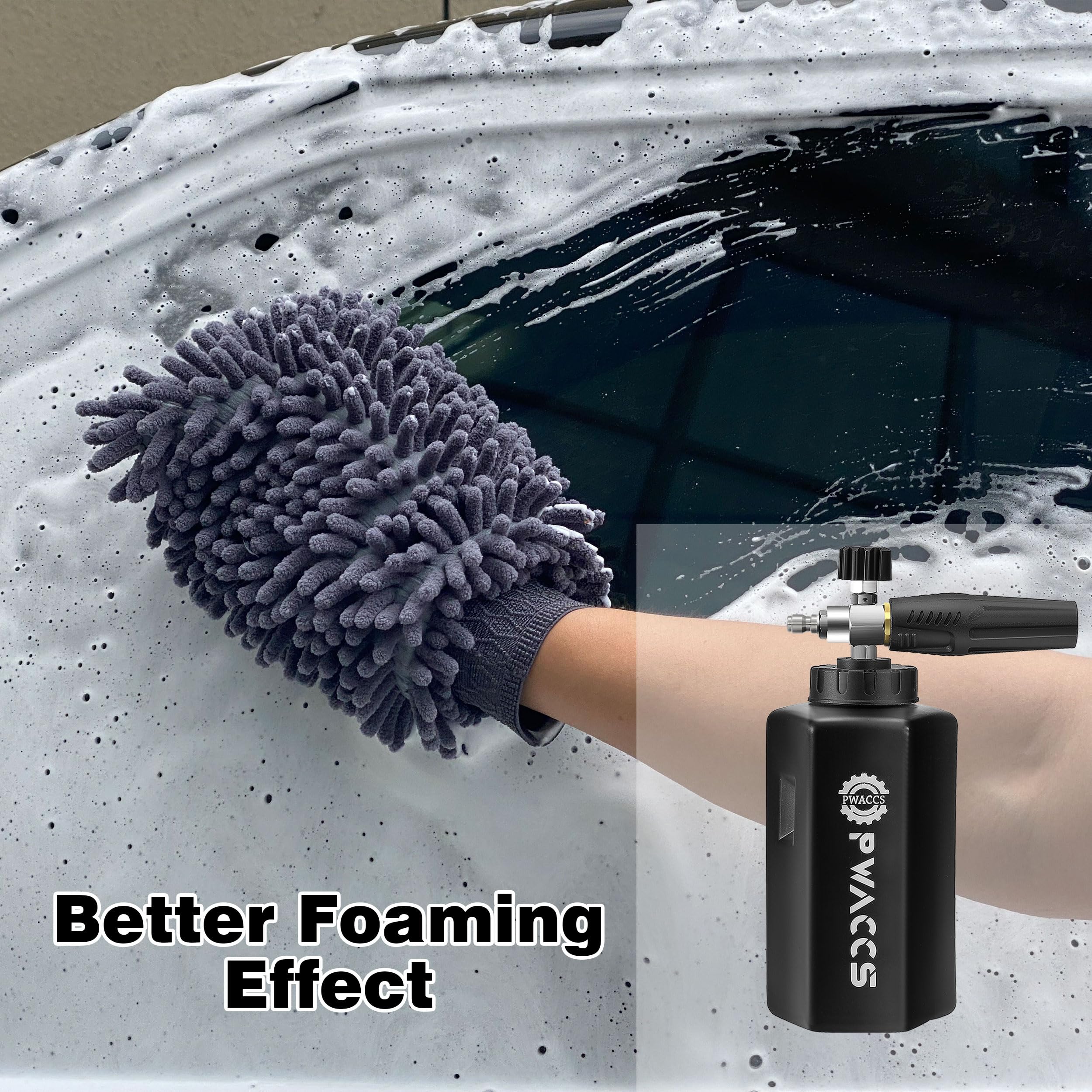 PWACCS foam gun ergonomic handle reduces user fatigue