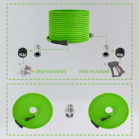 PWACCS lightweight hose enhances outdoor portability during cleaning