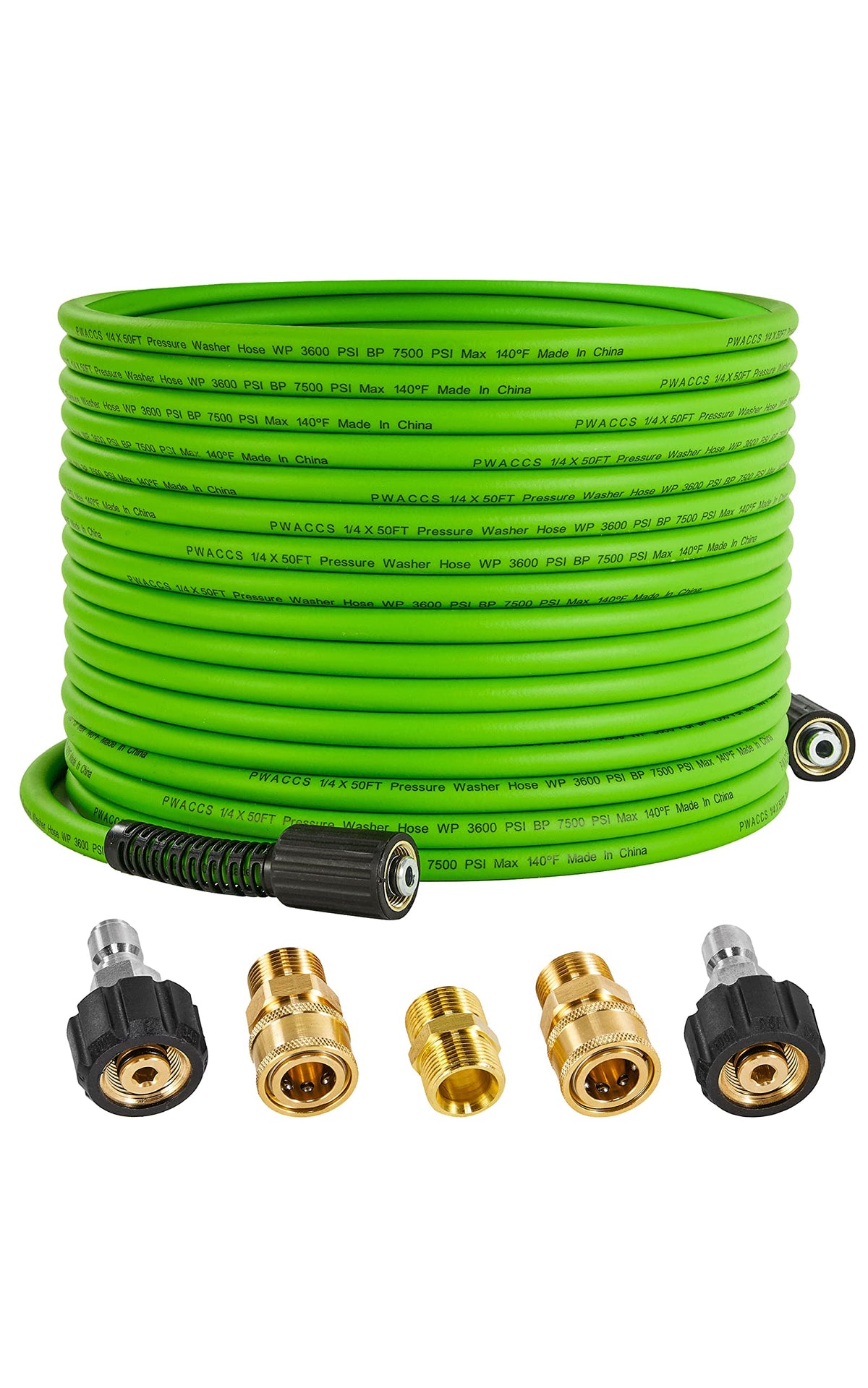 PWACCS pressure washer hose 50ft for versatile outdoor cleaning.