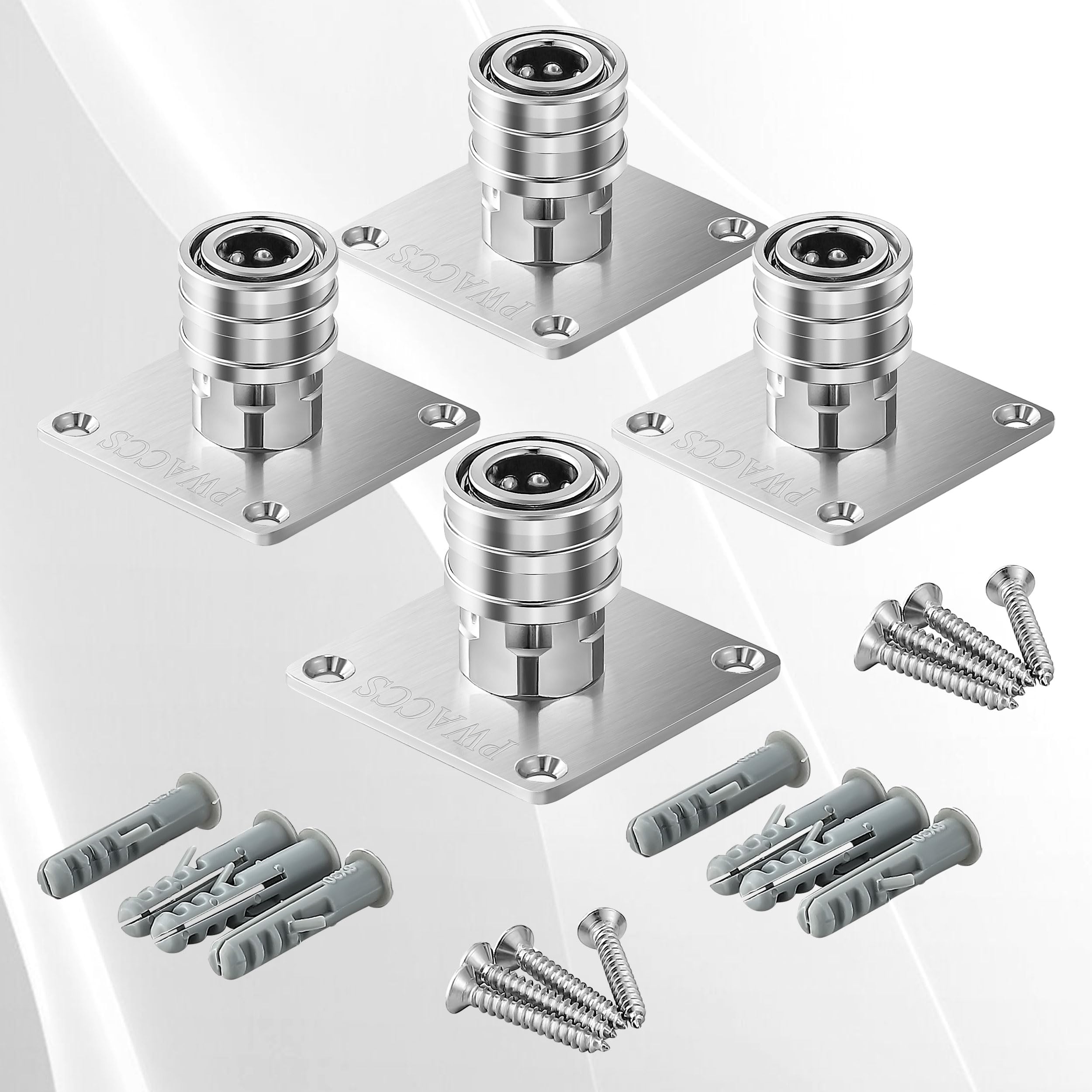 PWACCS quick connect 1-4 inch mount for seamless attachment to standard pressure washer fittings