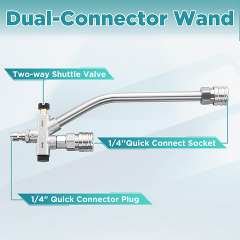 PWACCS short power washer gun designed for comfortable cleaning.