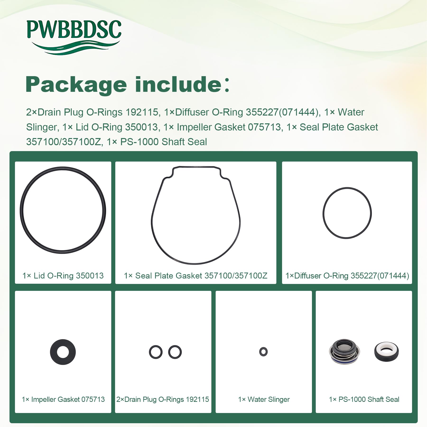PWBBDSC black seal plate gasket provides a tight, leak-free seal