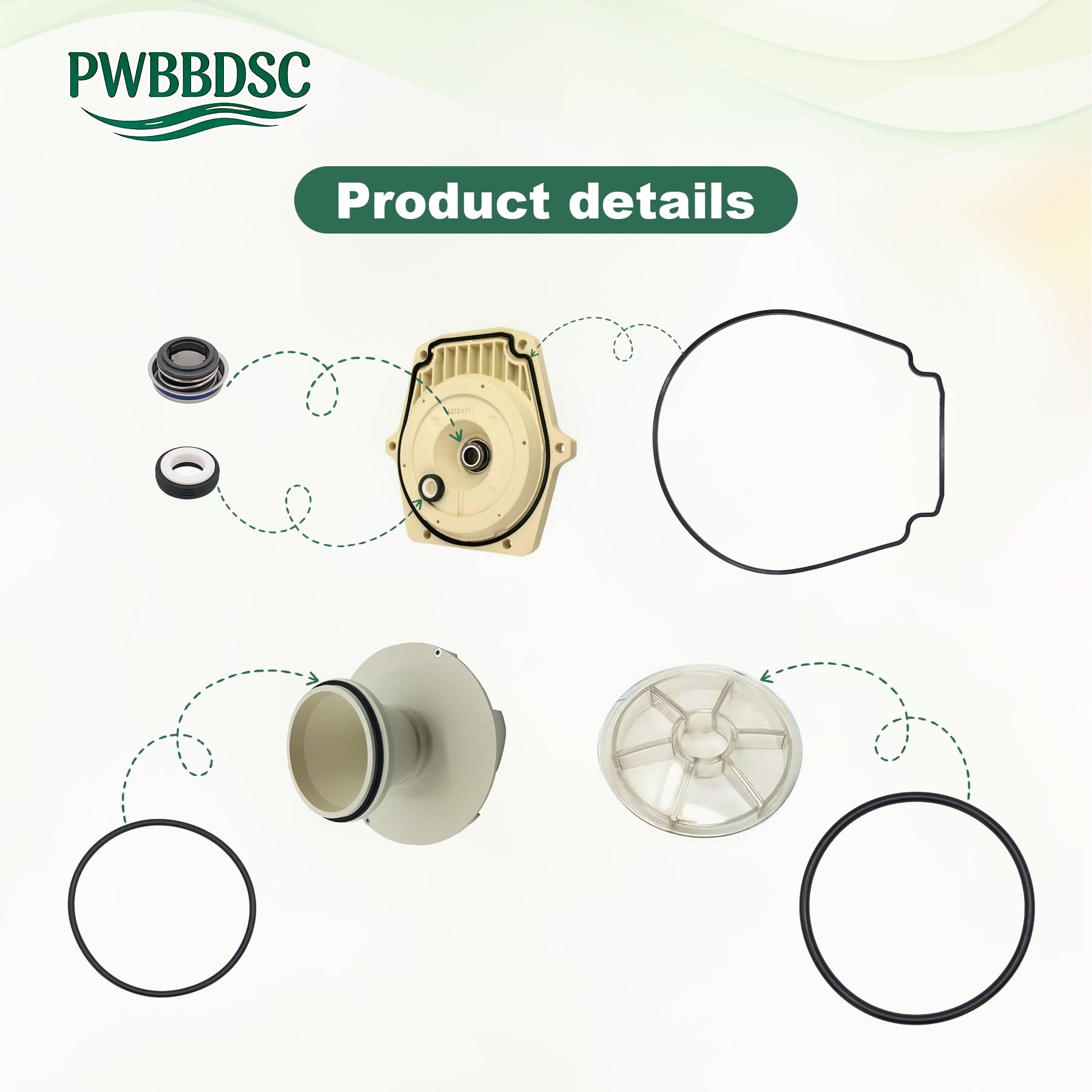 PWBBDSC lid O-ring creates a tight cap seal for secure operation
