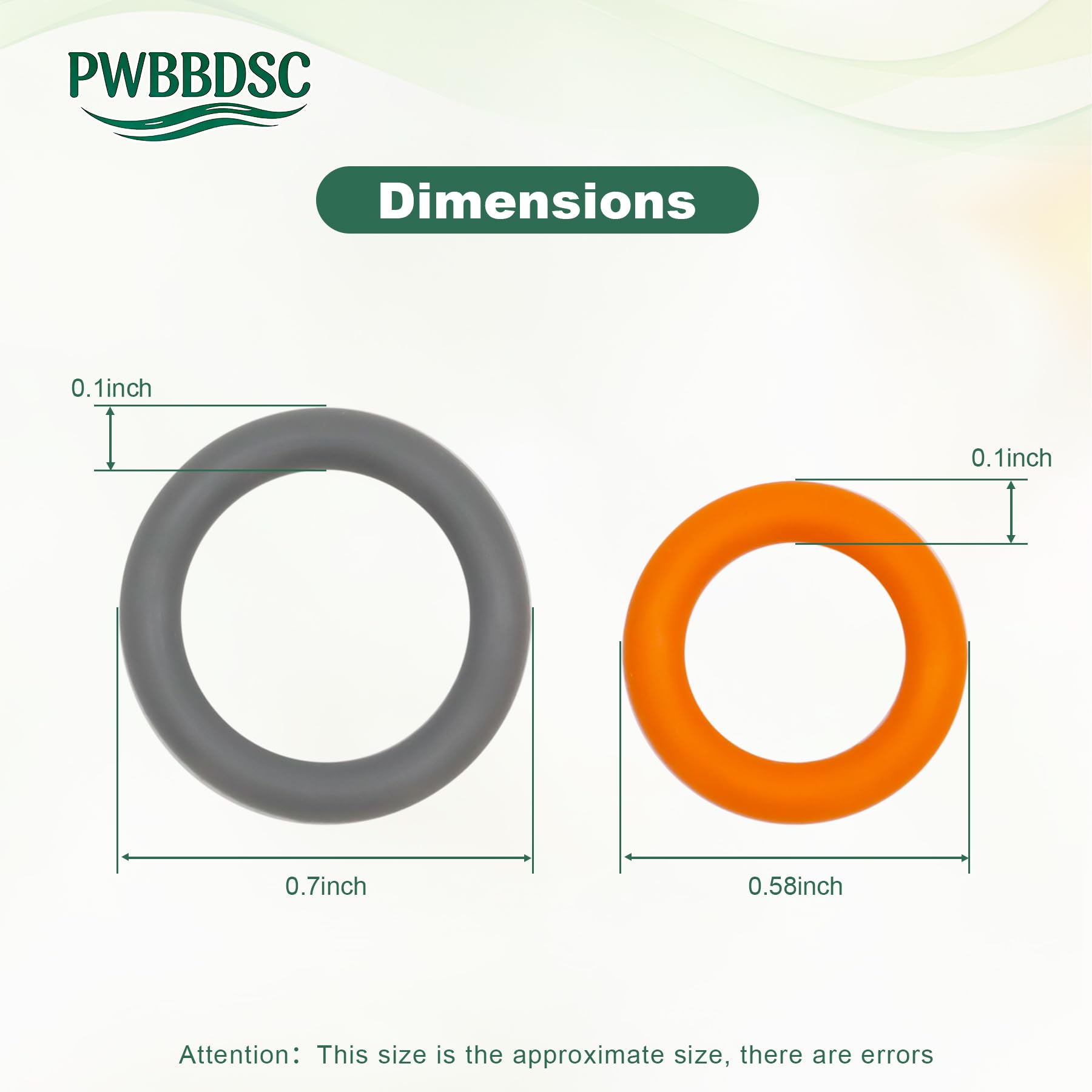 PWBBDSC O-ring designed for M22 threaded fittings maintains a tight connection.