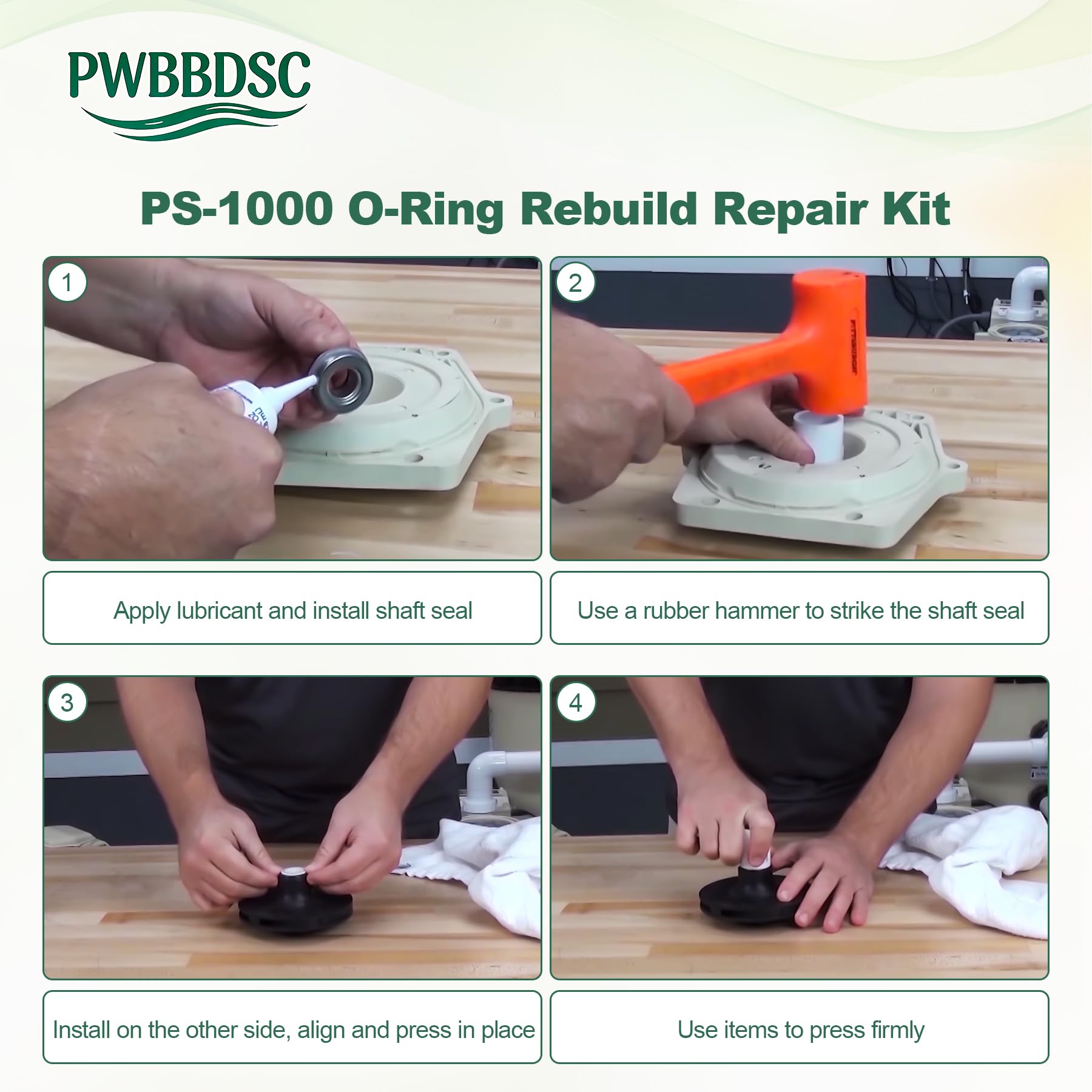 PWBBDSC Pentair pump kit 2008+ fits WhisperFlo and IntelliFlo seals